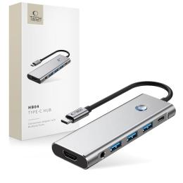 Tech-Protect 9in1 USB-C Hub - USB-C/USB-A/HDMI/SD/TF/AV3.5