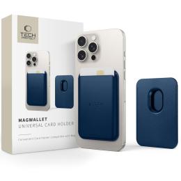 Tech-Protect Magnetisk MagSafe Korthållare Navy Blue