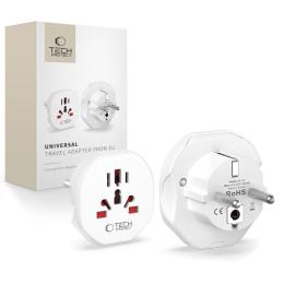 Tech-Protect Universal Reseadpater EU Plugg Vit