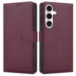 Tech-Protect Samsung Galaxy S25 Fodral Läder Muberry