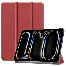 iPad Pro 11 2024 Fodral Tri-Fold Vinröd