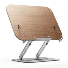 BONERUY Bokstativ Justerbart Walnut