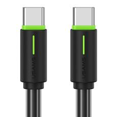 USAMS 1m 60W USB-C - USB-C Kabel Svart