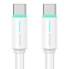USAMS 1m 60W USB-C - USB-C Kabel Vit