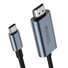 YESIDO 2m 4K 60Hz USB-C - HDMI Svart