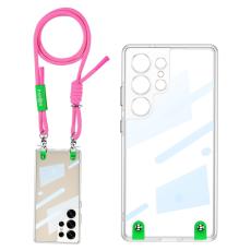 GKK Samsung Galaxy S25 Ultra Skal Med Mobilsnöre Rosa
