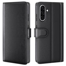 Samsung Galaxy A36 5G/A56 5G Fodral Premium Äkta Läder Svart