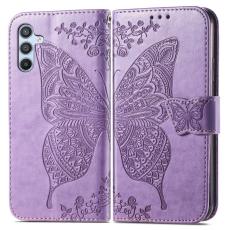 Samsung Galaxy A36 5G / A56 5G Fodral Fjäril Tryck Lila