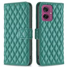 Motorola Moto G55 5G Fodral Diamond Läder Grön