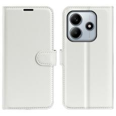 Xiaomi Redmi Note 14 5G Fodral Litchi Läder Vit