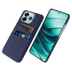 Xiaomi Redmi Note 14 5G Skal Med Kortfack Tygbelagt Blå