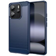 Xiaomi Redmi Note 14 4G Skal Borstad Stål Textur Mörk Blå