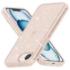 iPhone 16e Skal Glitter Shockproof Guld