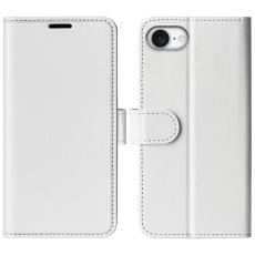 iPhone 16e Fodral Crazy Horse Läder Vit