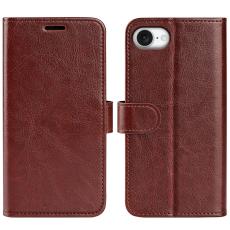 iPhone 16e Fodral Crazy Horse Läder Brun