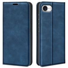 iPhone 16e Fodral Flip Skin Touch Blå