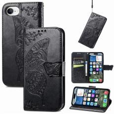 iPhone 16e Fodral Med Fjäril Tryck Svart