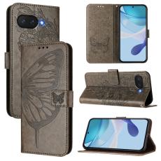 Google Pixel 9a Fodral Fjäril Tryck Grå