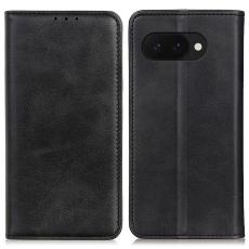 Google Pixel 9a Fodral Flip Split Läder Svart