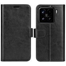 Xiaomi 15 Fodral Crazy Horse Läder Svart