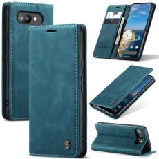 CASEME Google Pixel 9a Fodral Flip Retro Läder Blå
