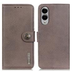 KHAZNEH Samsung Galaxy S25 Edge Fodral Läder Khaki