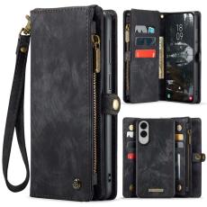 CASEME Samsung Galaxy S25 Edge Fodral Multifuntionell Svart