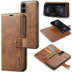 DG.MING Galaxy S25 Edge 2in1 Magnet Fodral / Skal Brun