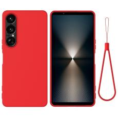 Sony Xperia 1 VII Skal Liquid Silikon Röd