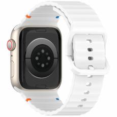 Apple Watch 42/44/45/46/49 mm Armband Silikon Wave Vit