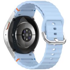 Galaxy Watch 5/5 Pro/6/7/FE Armband Silikon Wave Design