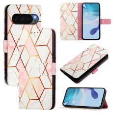 Google Pixel 10 / 10 Pro Fodral Marmor Rosa / Vit