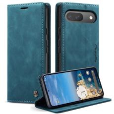 CASEME Google Pixel 10/10 Pro Fodral Flip Retro Läder Blå