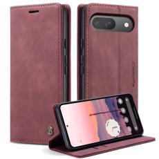CASEME Google Pixel 10/10 Pro Fodral Flip Retro Läder Röd