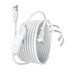 AMVR 5m 18W Link Kabel Med Laddningsport USB-C Vit