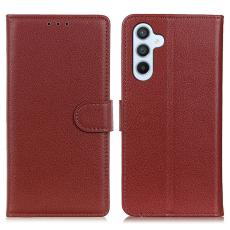 Samsung Galaxy A17 5G Fodral Litchi Läder Brun