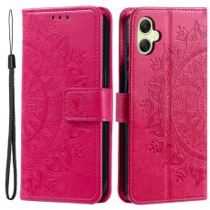 Samsung Galaxy A07 Fodral Mandala Läder Rosa