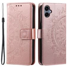 Samsung Galaxy A07 Fodral Mandala Läder Roséguld