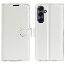 Samsung Galaxy A17 Fodral Litchi Läder Vit