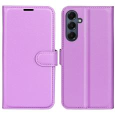 Samsung Galaxy A17 Fodral Litchi Läder Lila