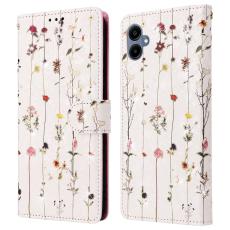 Samsung Galaxy A07 Fodral RFID Läder Små Blommor