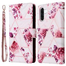 Samsung Galaxy A17/5G / A26 Fodral Läder Marmor Rosa