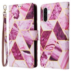 Samsung Galaxy A17/5G / A26 Fodral Läder Marmor Lila