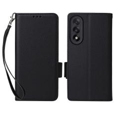 OnePlus Nord 5 5G Fodral Litchi Läder Svart