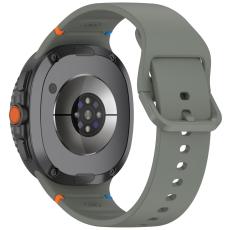 Galaxy Watch 8 46/44/40 mm Klockarmband Silkon Militär Grön