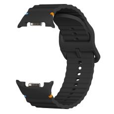 KALEBOL Galaxy Watch 8 46/44/40 mm Armband Wave Svart