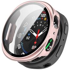 Samsung Galaxy Watch 8 44 mm Skal Med Skärmskydd Rosa