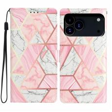 iPhone 17 Pro Fodral Med Tryck Rosa Marmor