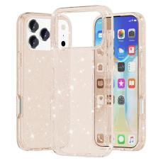 iPhone 17 Pro Skal Hybrid Glitter Guld