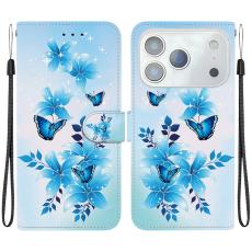 iPhone 17 Pro Fodral Med Tryck Blå Blommor